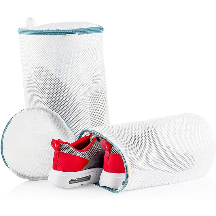 2021 Hot Sale Recycled Polyester Mesh Shoe Laundry Washing Bag for Daily Use
