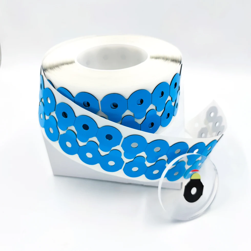 Blue lens blocking pads optical lab parts adhesive lens edging pad waterproof lens blocking pad suitable for variety of lenses