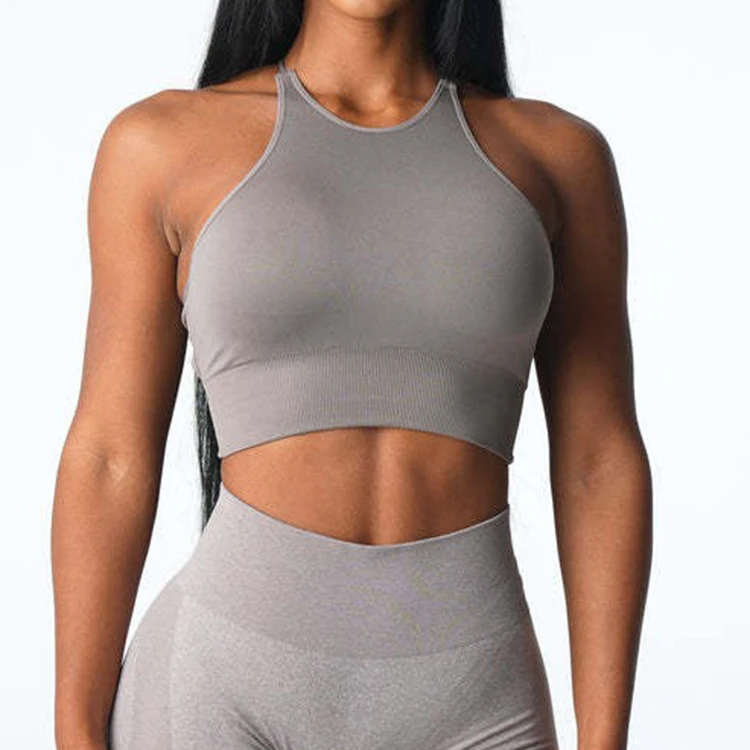 New arrivals women yoga cross back sports bra custom logo high impact gym sports yoga bra for women