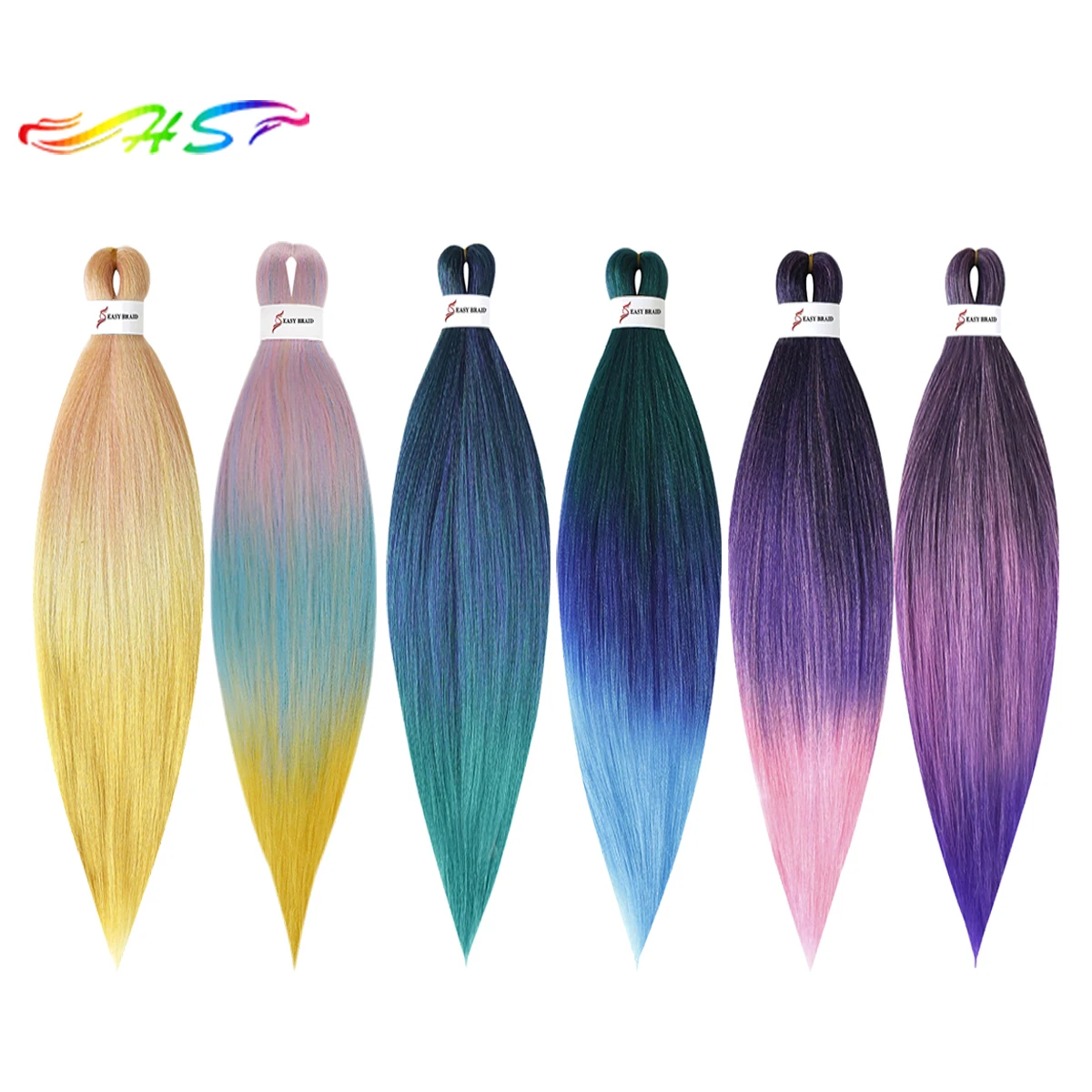 
Wholesale Hot Water Setting Ombre Braid Synthetic Braid Hair Extension Fiber Synthetic Braiding Hair 