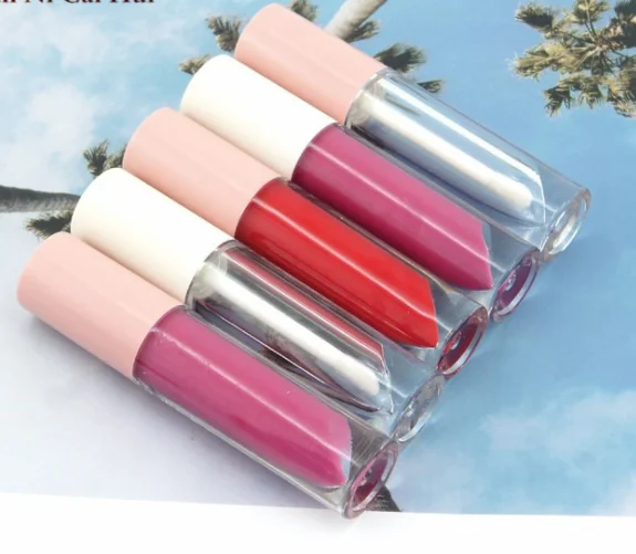 Manufacturer direct selling cosmetic package 3ml Round   ABS transparent bottle lip gloss tubes