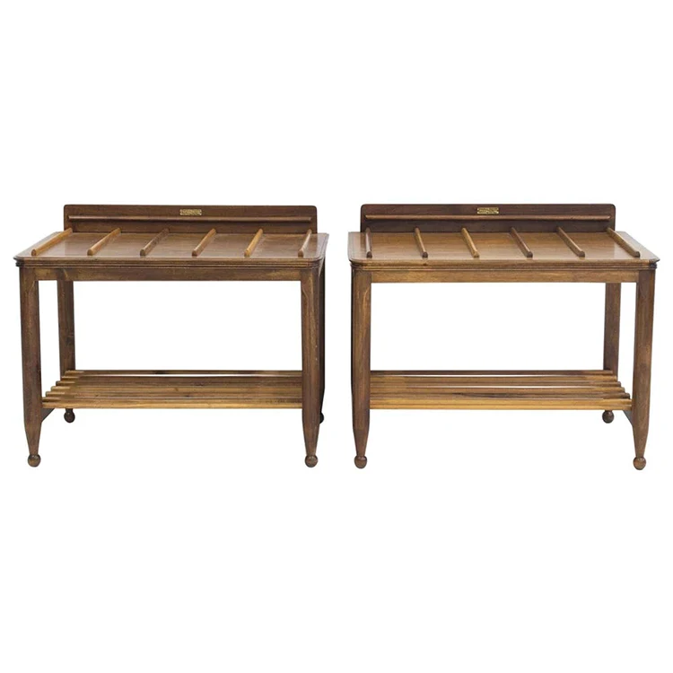 IDM-A08 Custom High Quality Wooden Hotel Room Luggage Rack For Wholesale