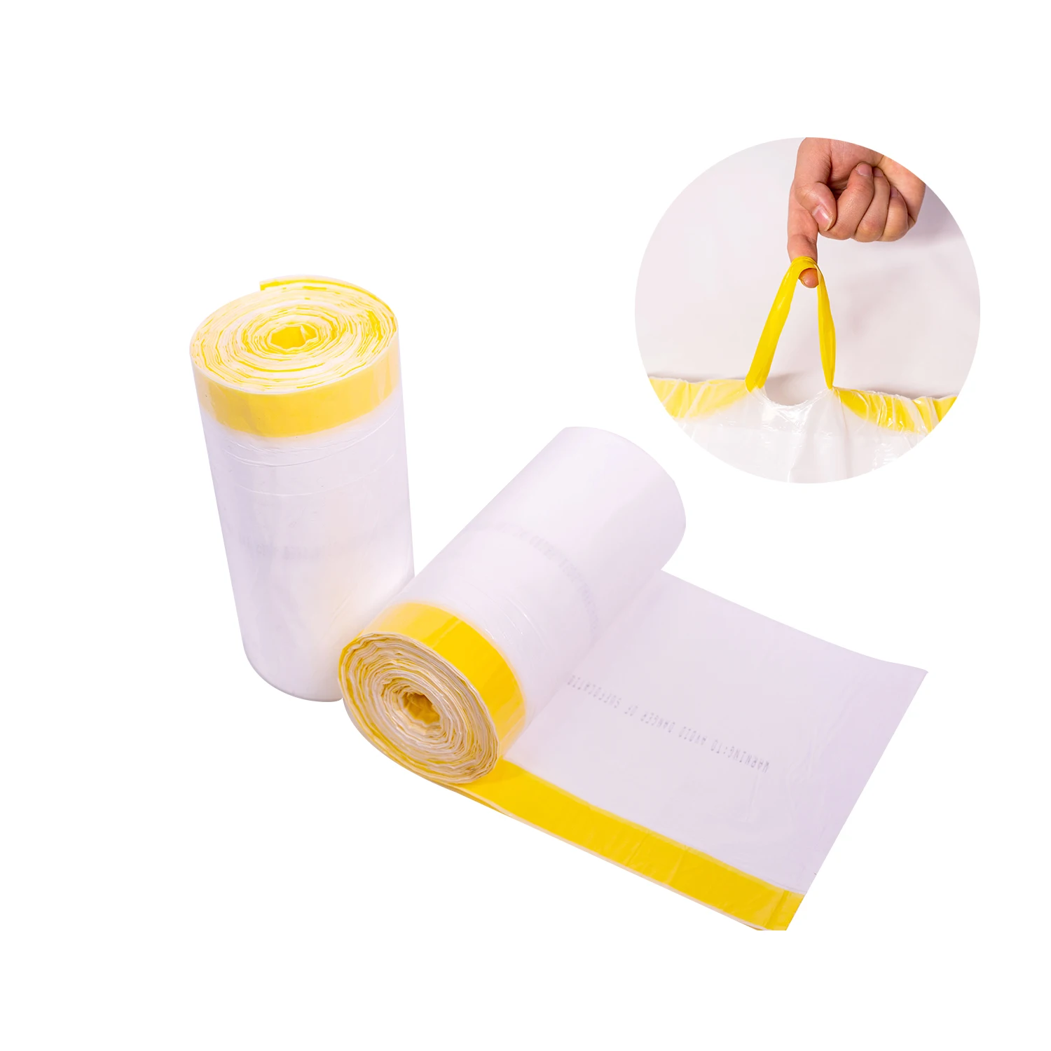 Corn Starch Scented Bin Bags Tall Kitchen Disposable Biodegradable GRS Recycled Plastic Drawstring Garbage Bag Trash Bag