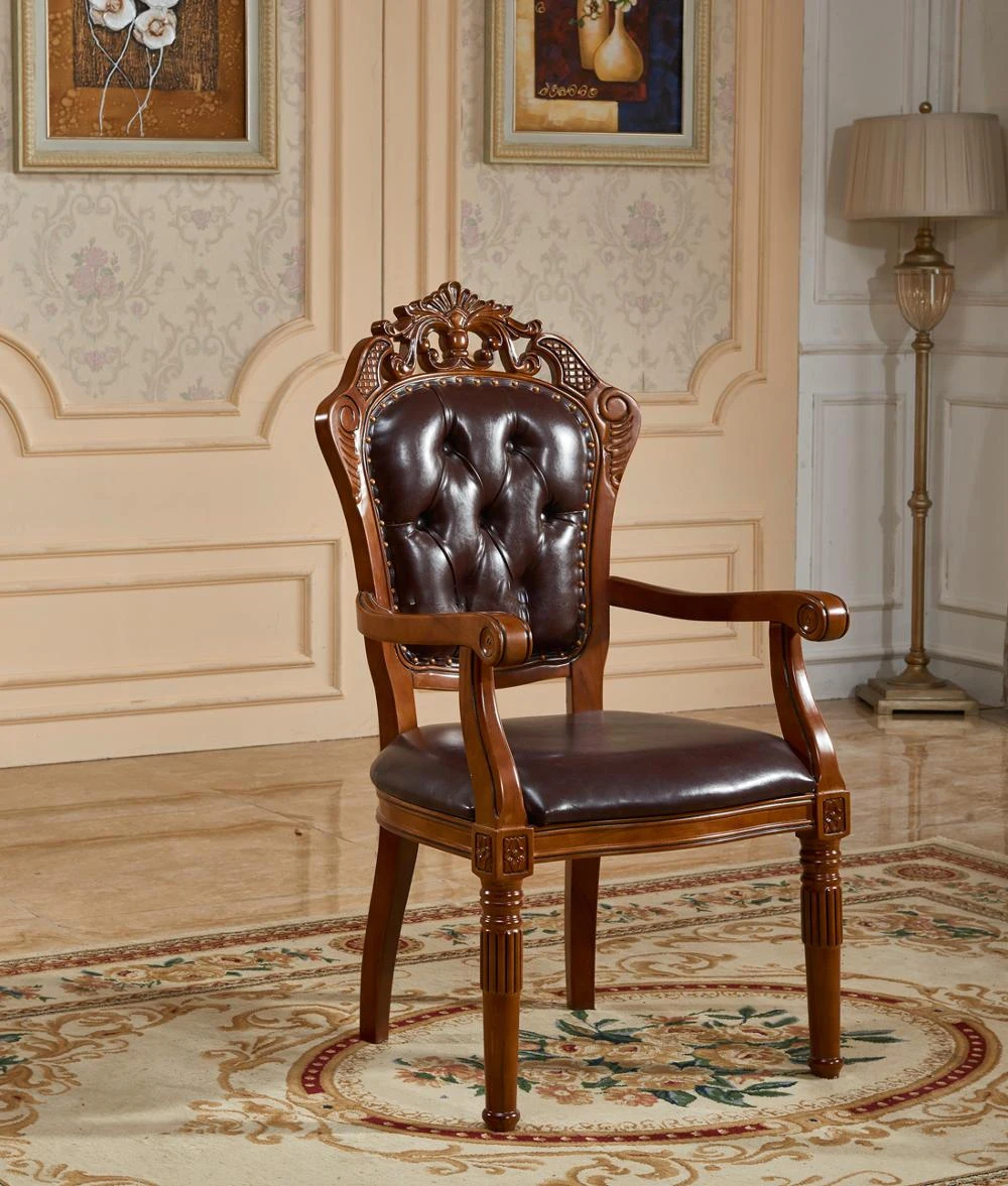 leather seat carved antique chairs wood,traditional antique dining chair wood chair,antique chairs vintage