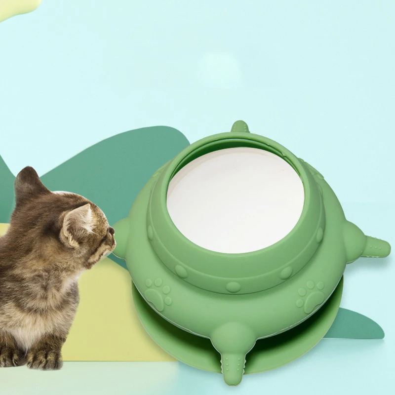 JOYPET Silicone Puppy Feeder with 4 Teats Bottles for Nursing Puppies Milk Feeder for Kittens Puppies Rabbits Cat Dog Bowls