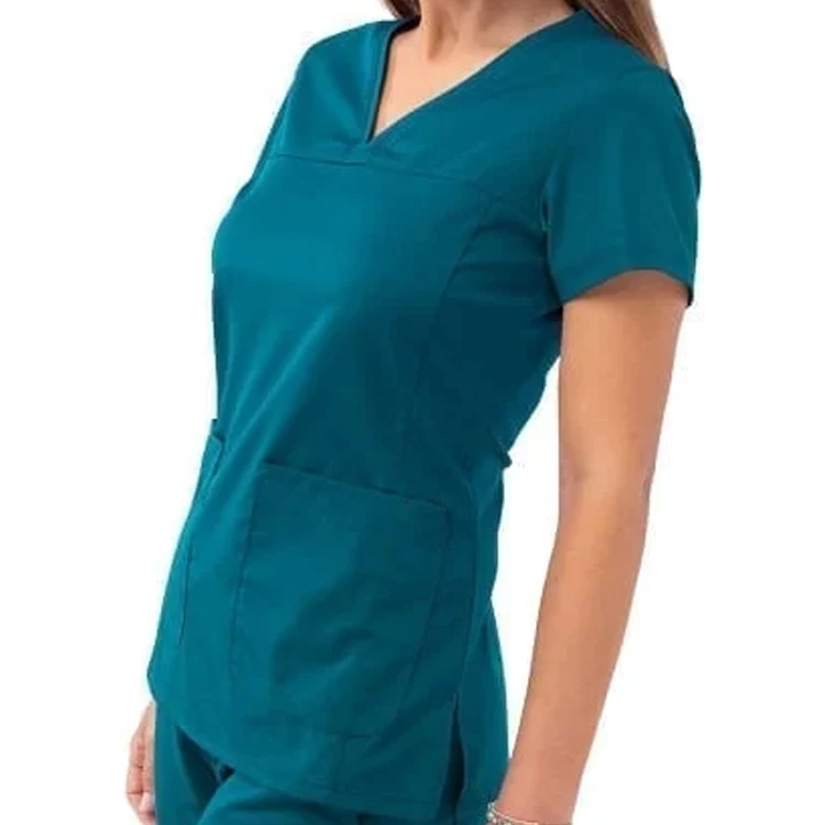 Cotton Polyester STRETCH Design Hospital Uniformes Nursing Uniforms Medical Scrubs Cvc Fabric Medical Scrubs Suits
