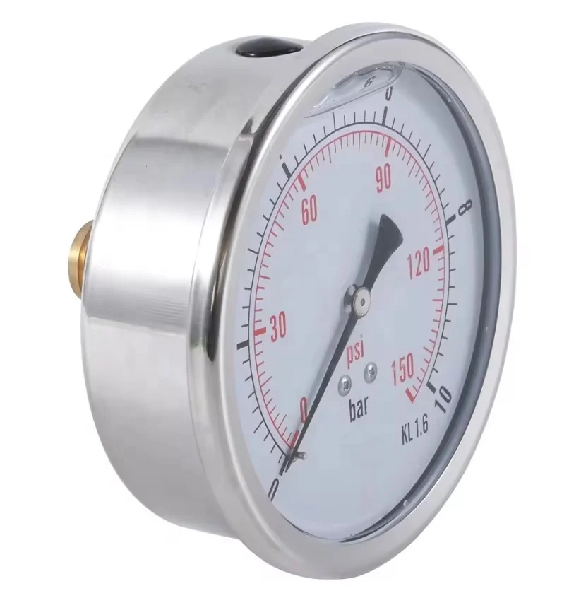 Манометр с жидкостным наполнителем манометр Манометр высокого низкого давления Манометр