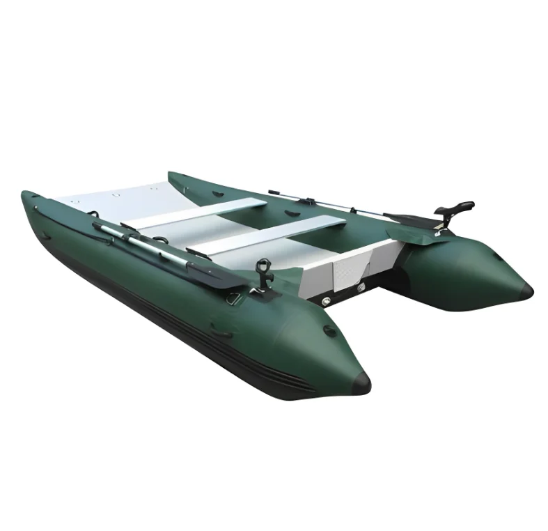 Yanlyn 10.9ft 330cm Inflatable Catamaran Boats with aluminum floor Fiberglass nose 2024 new style