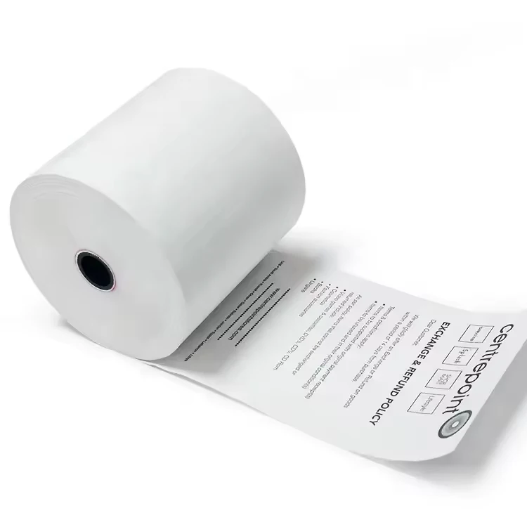 Cheaper Wholesale cashier thermal paper 80x80 supermarket POS machine thermal paper roll with high quality