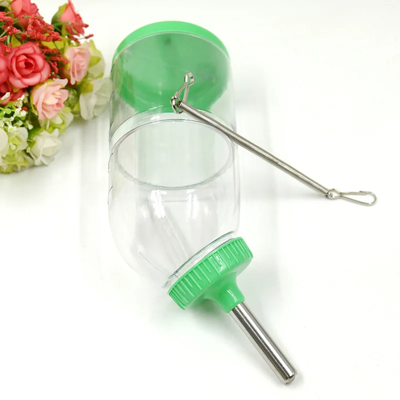 Wholesale 500ML Pet water bottle feeder drinker for dog bird rabbit cage