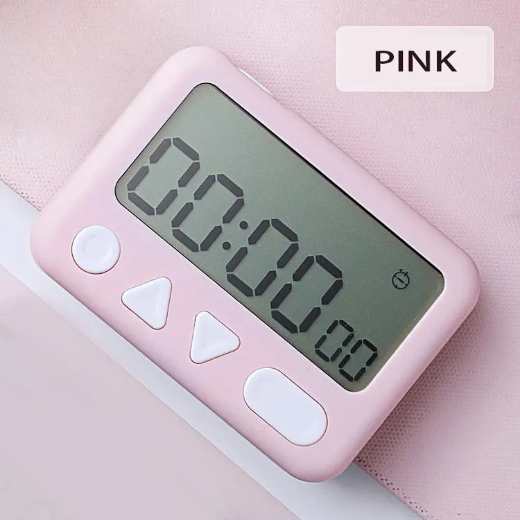 
Factory latest design Count down timer LED kitchen silent volume adjustable clock 