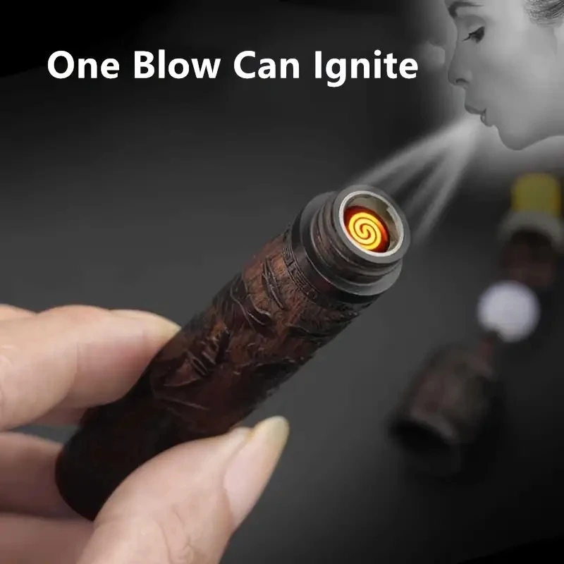 Fashion Design USB Lighter Electronic Rechargeable Tungsten Lighter Flameless Cigarette Lighter