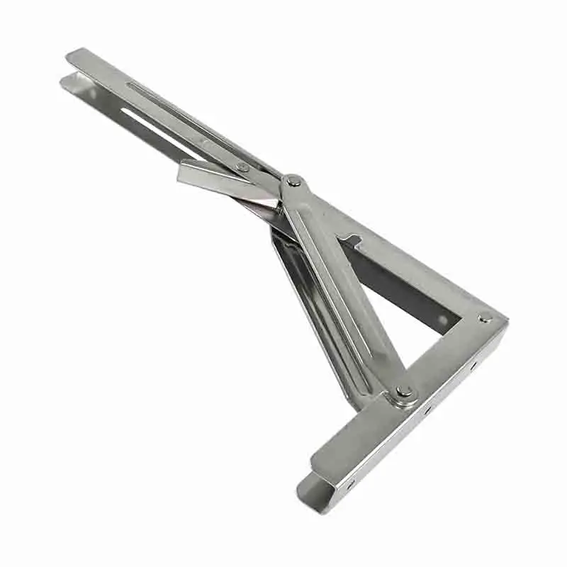 10 16 inch L Shaped stainless steel folding table leg brackets