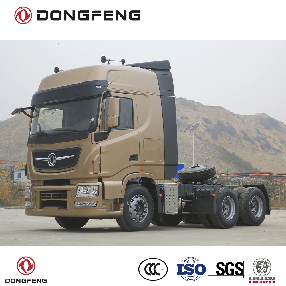 Dongfeng KX 6x4 520 HP Container Tractor Truck G.C.W 50 Ton Design