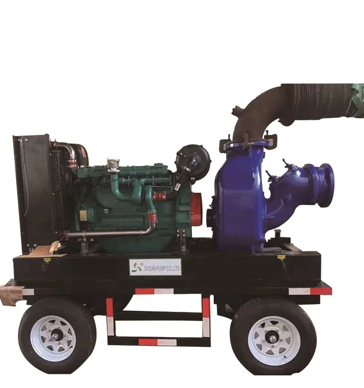 5hp Self Priming Centrifugal Pump Trailer Diesel Engine Water Pumps For Agriculture