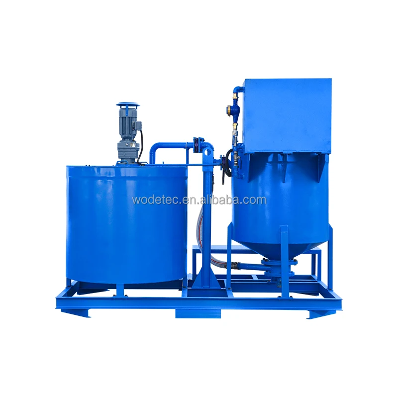 500L Capacity high efficiency electric bentonite grouting mixing and agitator machine for deep well casing