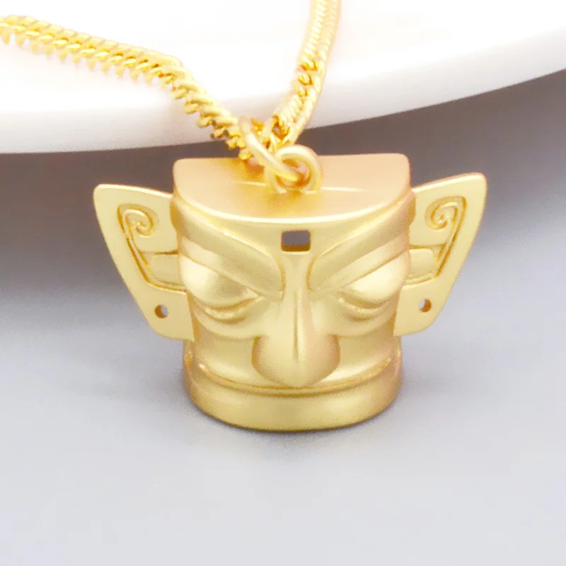 Ancient Egypt Hot Selling Buddha Head Pendant Necklace 18K Hold Buddha Necklace Buddha Pendant  Islamic Gift
