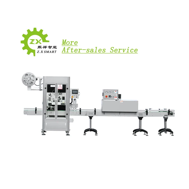 PVC Stretch Automatic Water Bottle Sleeving Labeling Machine For Aerosol Cans