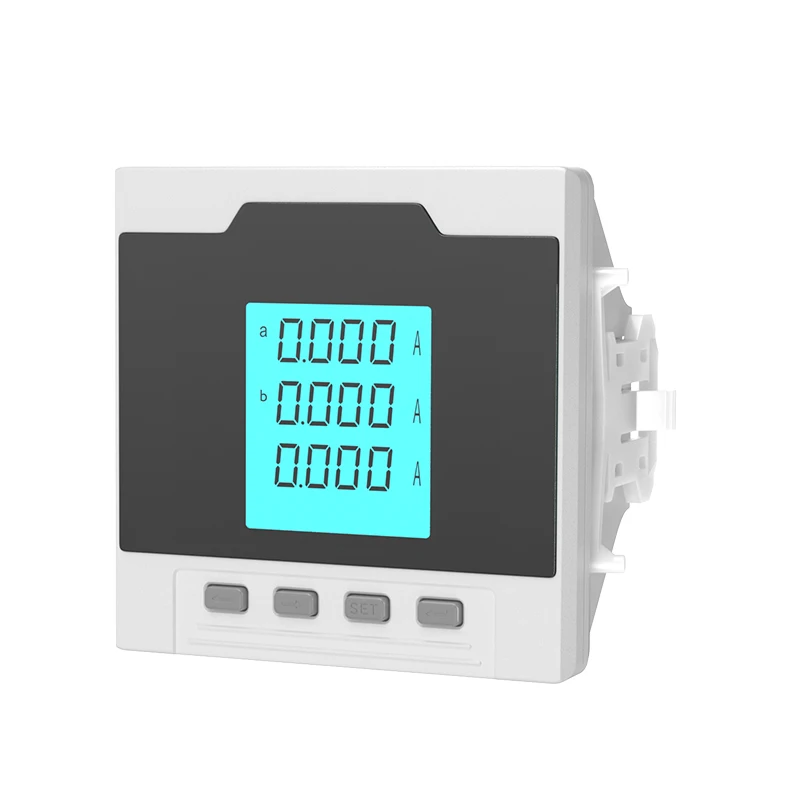 QY96-3AI/Y-24 96*96mm 3 phase digital panel ac micro ammeter with analog output RS485