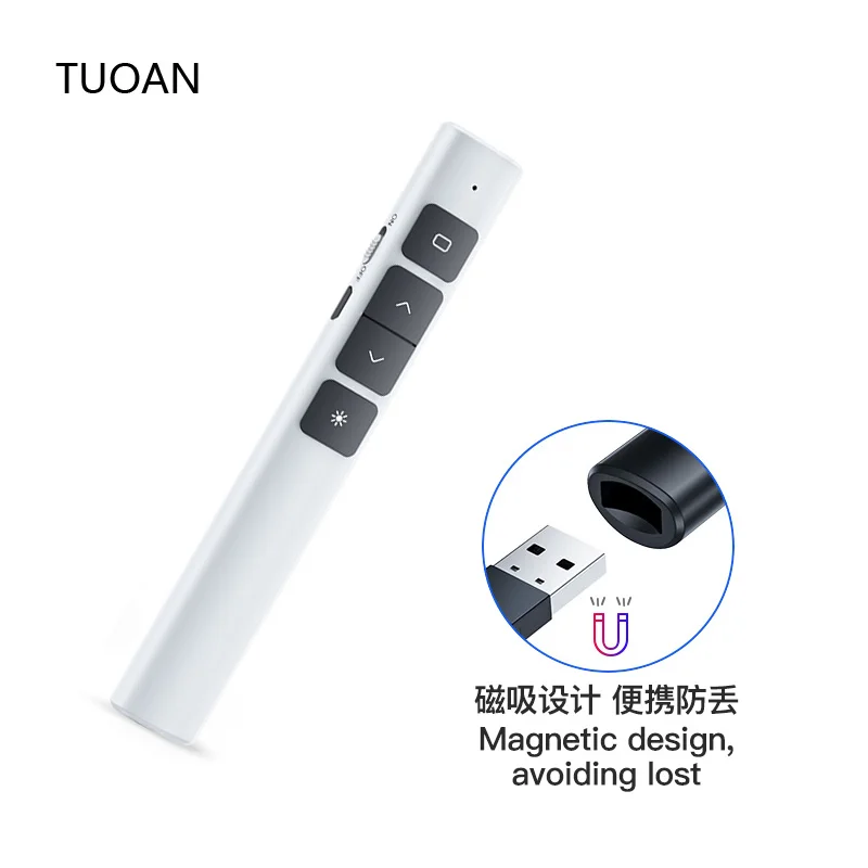 Support OEM wireless presenter remote control laser pointer rechargeable with high power