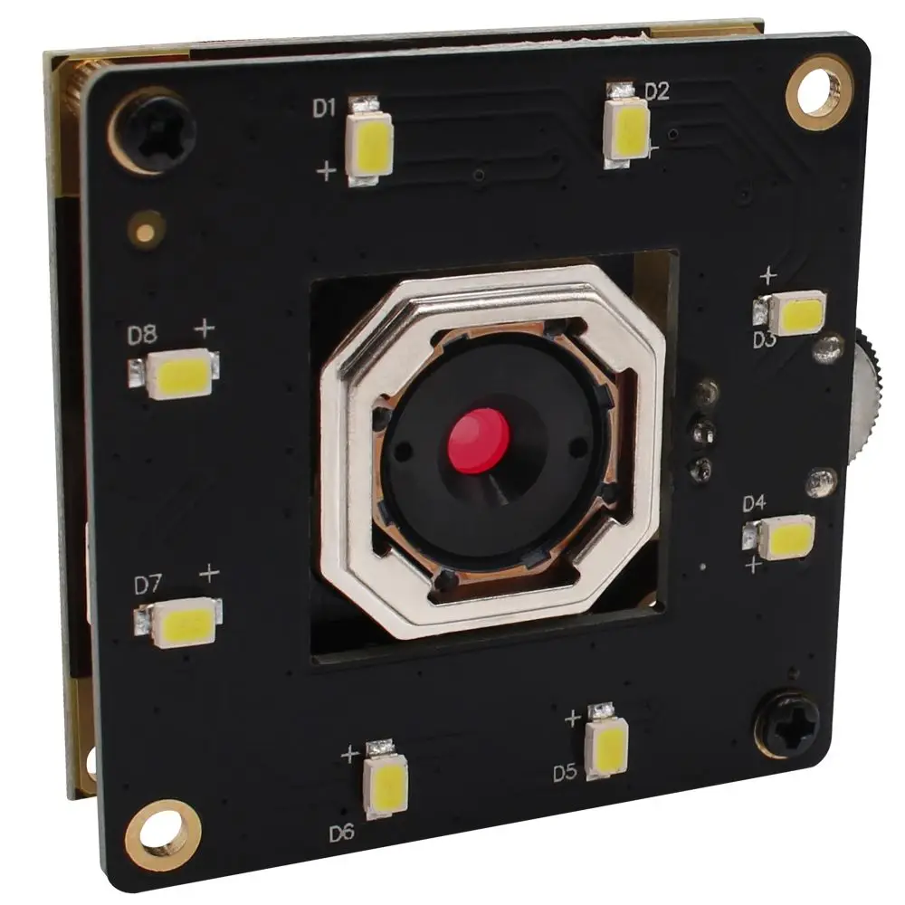 ELP Auto Focus LED Brightness Adjust PC Webcam 5MP CMOS OV5640 Autofocus Night Vision Industrial Camera USB2.0 Free Driver