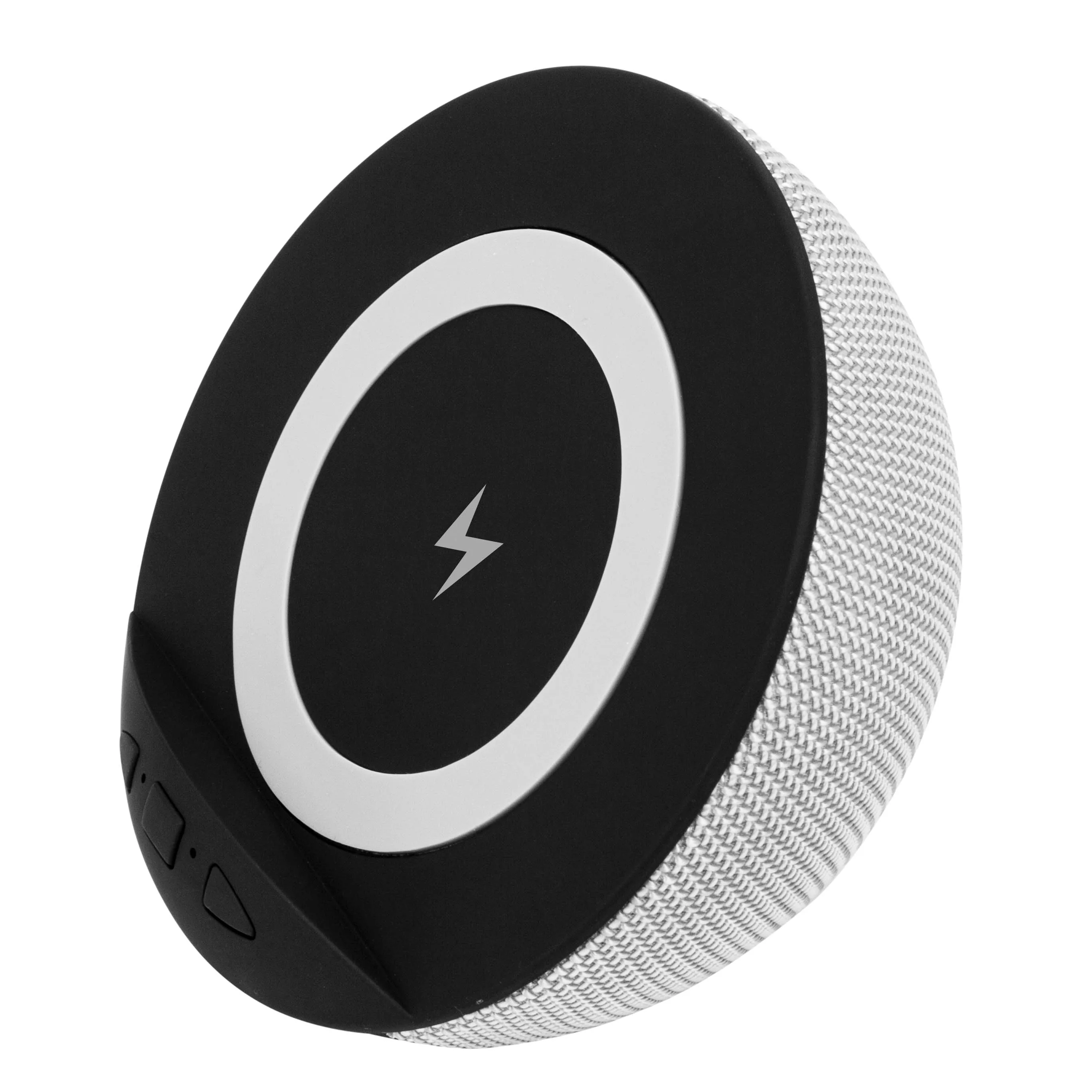 Quality Wireless Charger Mini Portable Music Player Fabric Stereo Bass Cell Phone Docking Bluetooth Speaker