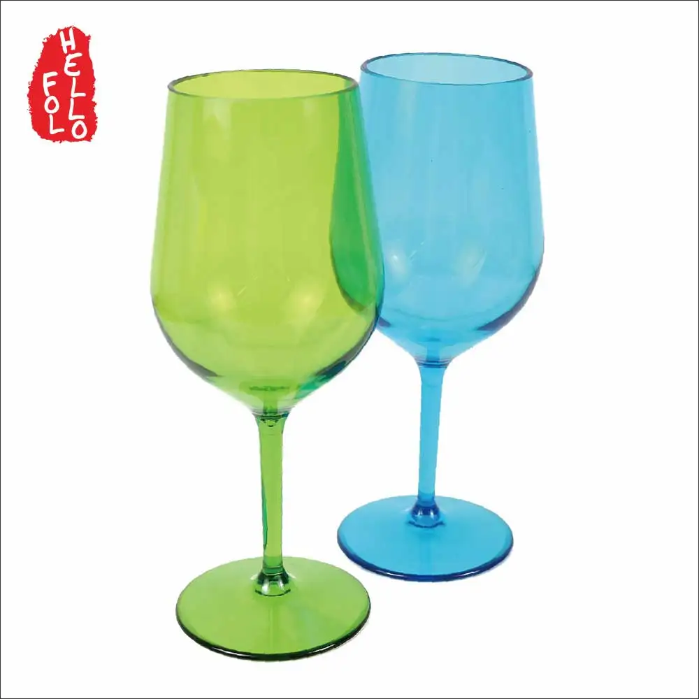 
Manufacturer Custom Wholesale Champagne Plastic Wine Glasses 