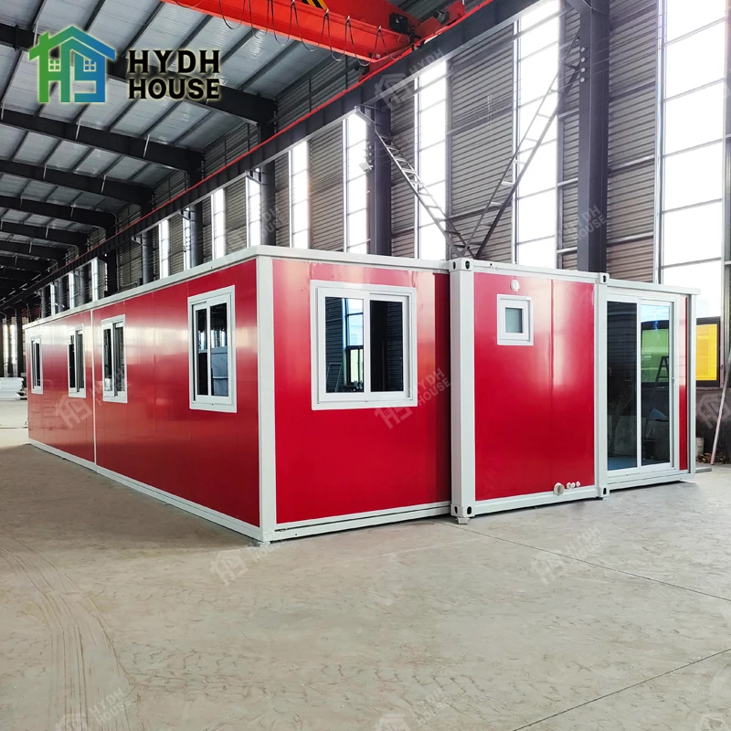 Hydh antiseismic Fully furnished 20ft 30ft 40ft Foldable expandable modular container house with bathroom