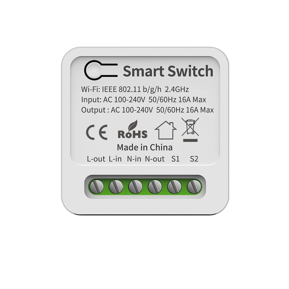 SIXWGH OEM Smart Switch WiFi Zigbee Homekit Mini Breaker Module ESP8266 Tasmota Smart Home Automation Alice Google Home Aleax