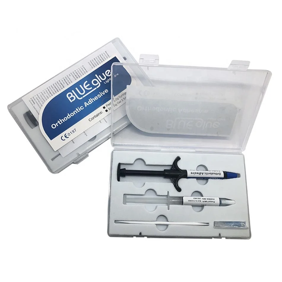 Denxy Dental Teeth Gem Kit Ortho Bonding Orthodontic Bands Bonding Dental Blue Glue / Green Glue/Orthodontic Band Adhesive