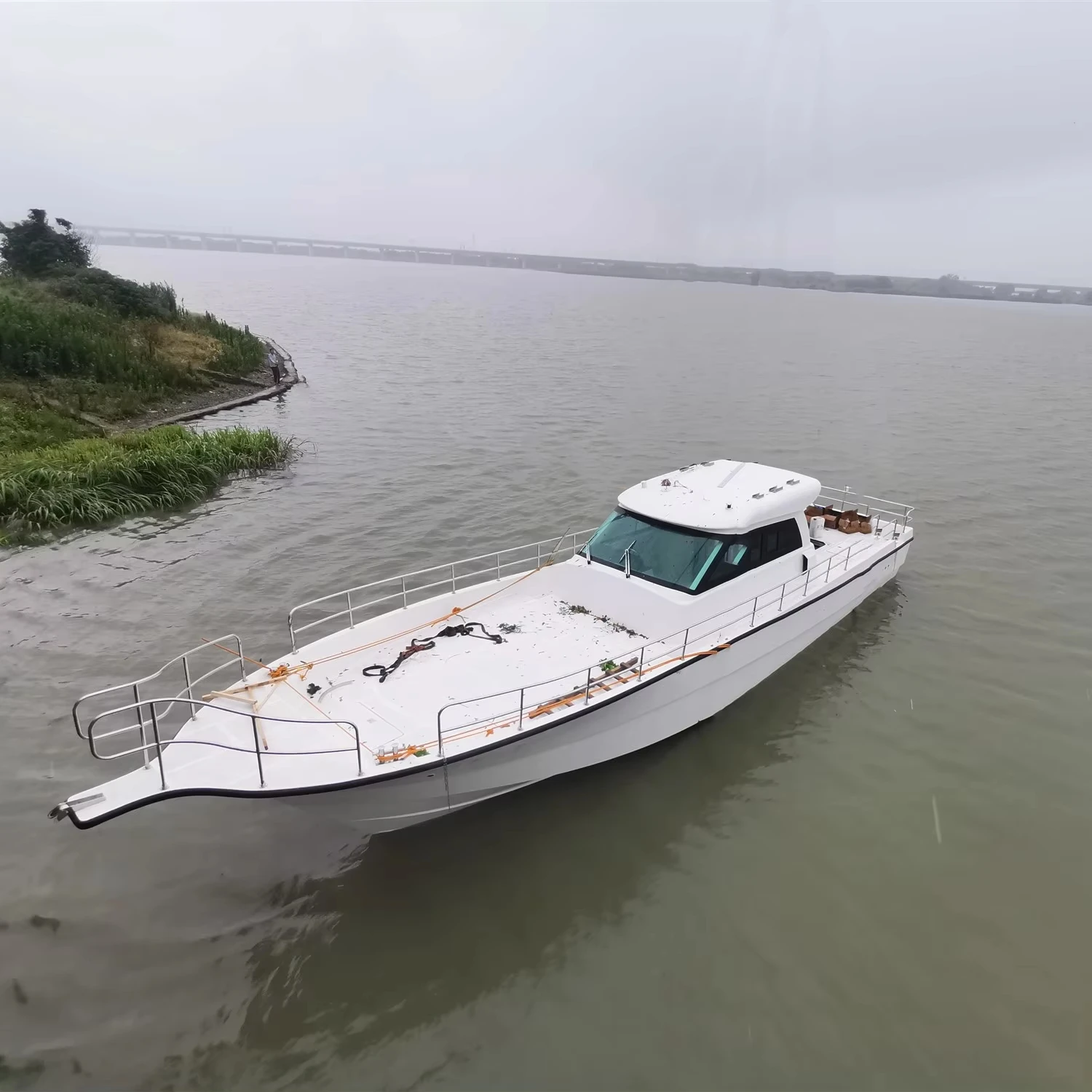 Grandsea 52ft Fiberglass Cabin Cruiser Yacht Speed Farsea Pleasure Fishing Boats for sale