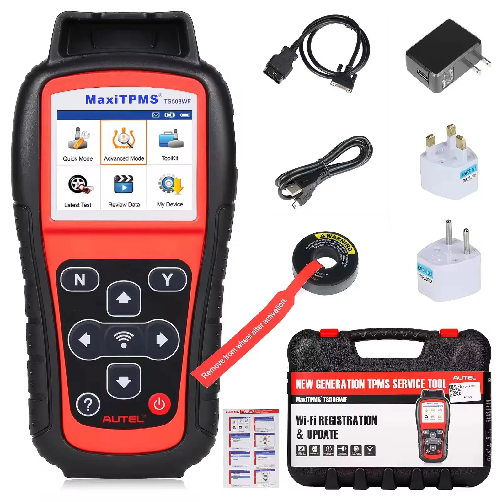Autel TPMS TS508WF TPMS valve Programming tools Autel scanners Car Tire Pressure Monitoring Truck Tires Tyres TPMS Autel TS508