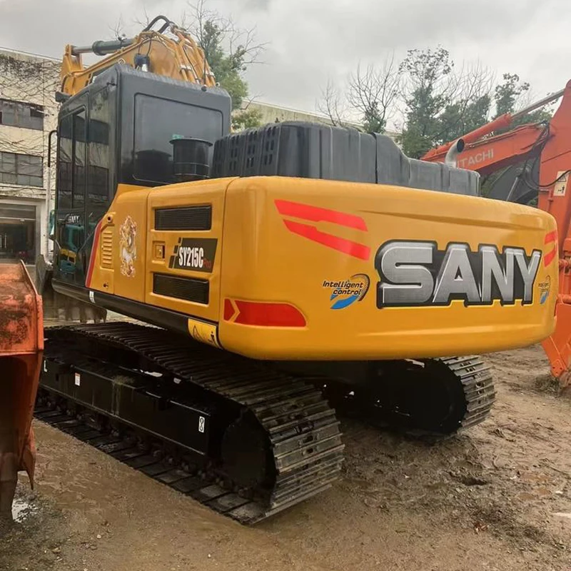 22ton China Used SY215C Excavator Heavy Equipment Machinery Low Working Hours Used Sany Sy215c Excavator in Good Condition