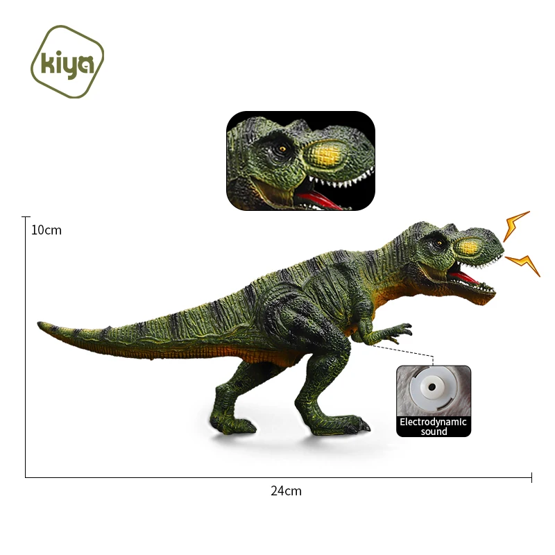  Kiya детский парк из ПВХ большой Тираннозавр Рекс модели динозавров Dinasour