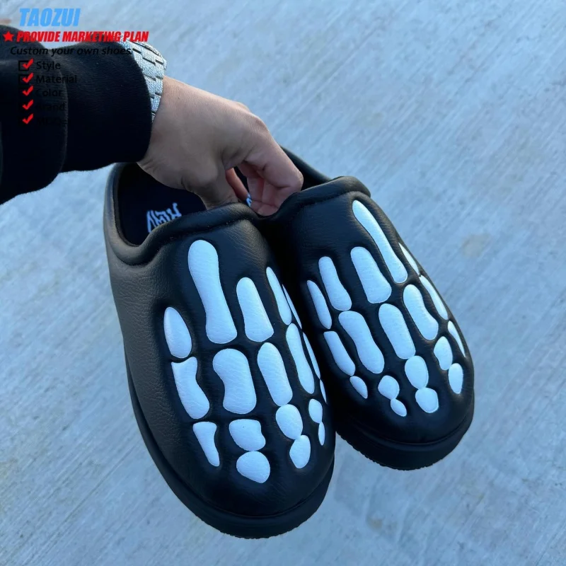 Customize your own brand original logo OEM popular sports slippers Custom sneakers Designer Breathable cotton slippers for man