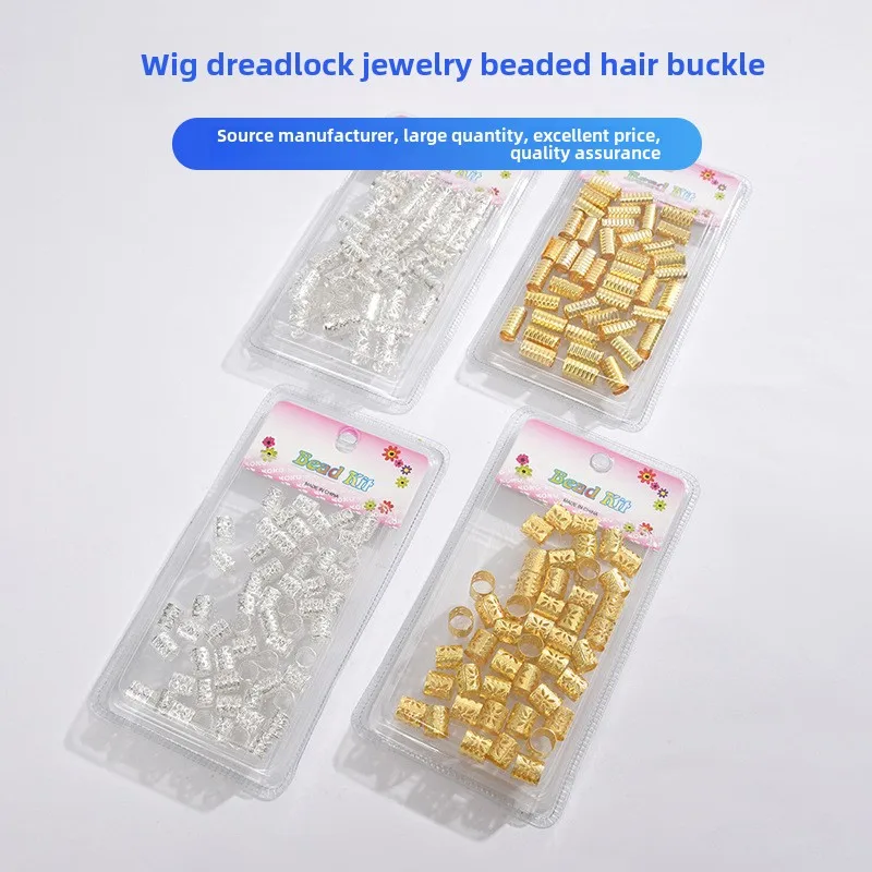 Wholesale Kids African Dreadlocks Beaded Hair Ties & Buckles Adhesive Ring Hair Accessories & Extensions Tools
