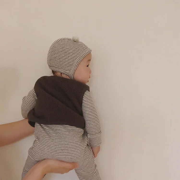 Autumn New Long-Sleeved Stretch Pit Strip Baby Crawling Suit Newborn Wrap Baby Onesie Suit