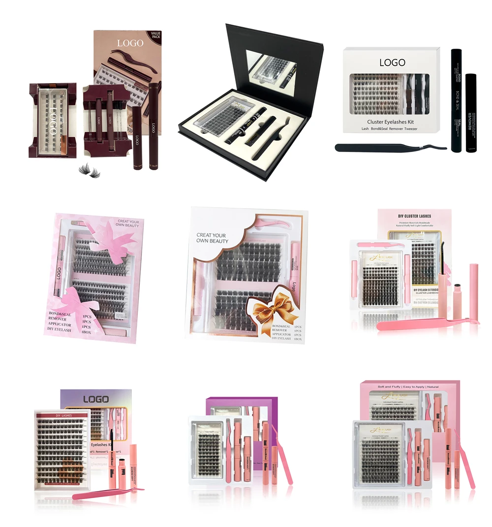 Hot Sale Private Label Lash Cluster DIY Eyelash Cluster Lash Kit