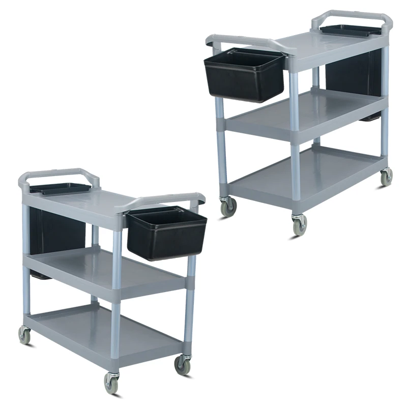  Трехуровневая пластиковая многофункциональная Тележка для мусора тележка напитков коммерческая кейтеринга кухни автобусная