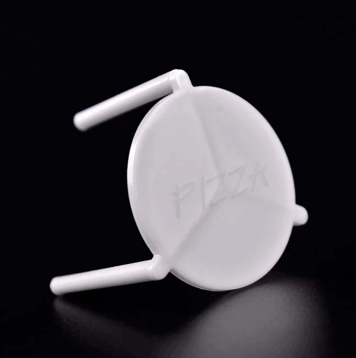 MJ Portable Plastic Pizza Tripod White Tabletop Plastic Pizza Saver Stand Tripod