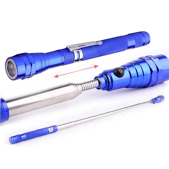 
High Performance Aluminum Alloy Outdoor Telescopic Baton LED Flashlight 