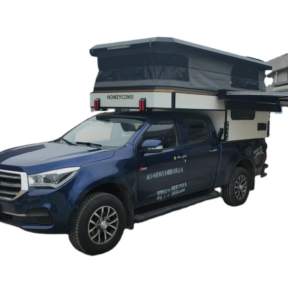 Wholesale Rongtou Pickup Box Camping Trailer Luxury Mobile Off-Road RV For Sale Mobile Off Road Travel Caravan Pickup RV