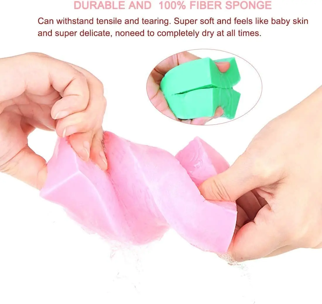 BONNO Exfoliating Bath Sponge Asian Bath Sponge for Shower Korean Moisturizer and Exfoliator Body Sponge