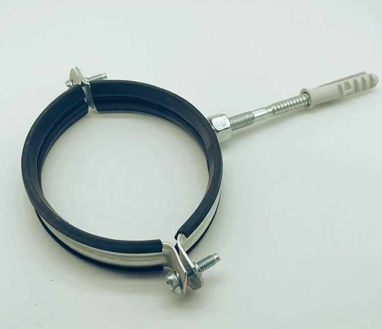 Tianjin High Quality All Stainless Steel Two Side Screw Heavy Duty Pipe Clamps With Epdm Rubber