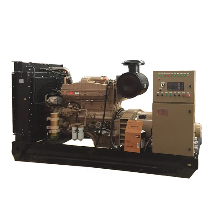 180KW 225KVA  with cummins engine 6LTAA8.9-GM200 marine diesel generator silent