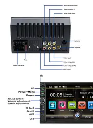 2 DIN Car Video Player 7'HD Touch Screen Bt Phone Radio Stereo Car MP5 Player