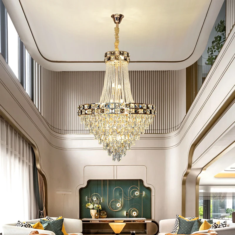 Factory nice design Fashion Custom Living Room Wedding Staircase Interior Decoration Home Modern Crystal Chandelier