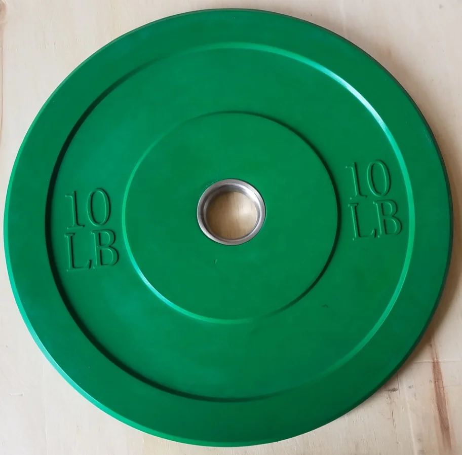Fitness Colorful Weight Lifting Rubber Bumper Plate For Home Gym
