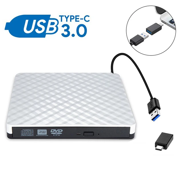 Внешний CD DVD-привод USB 3 0 портативный оптический проигрыватель записывающее устройство DVD ROM RW для рабочего стола привод ноутбука