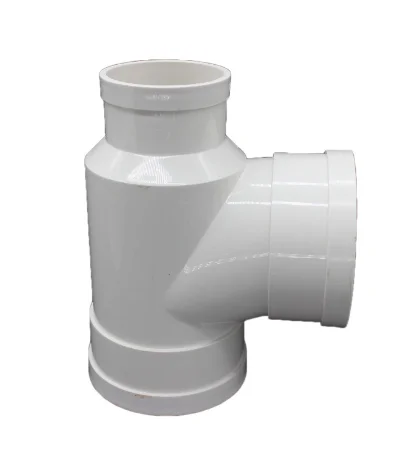 PVC-U дренажные ПВХ санитарные трубы фитинги upvc бутылка седло сокращение санитарный Тройник